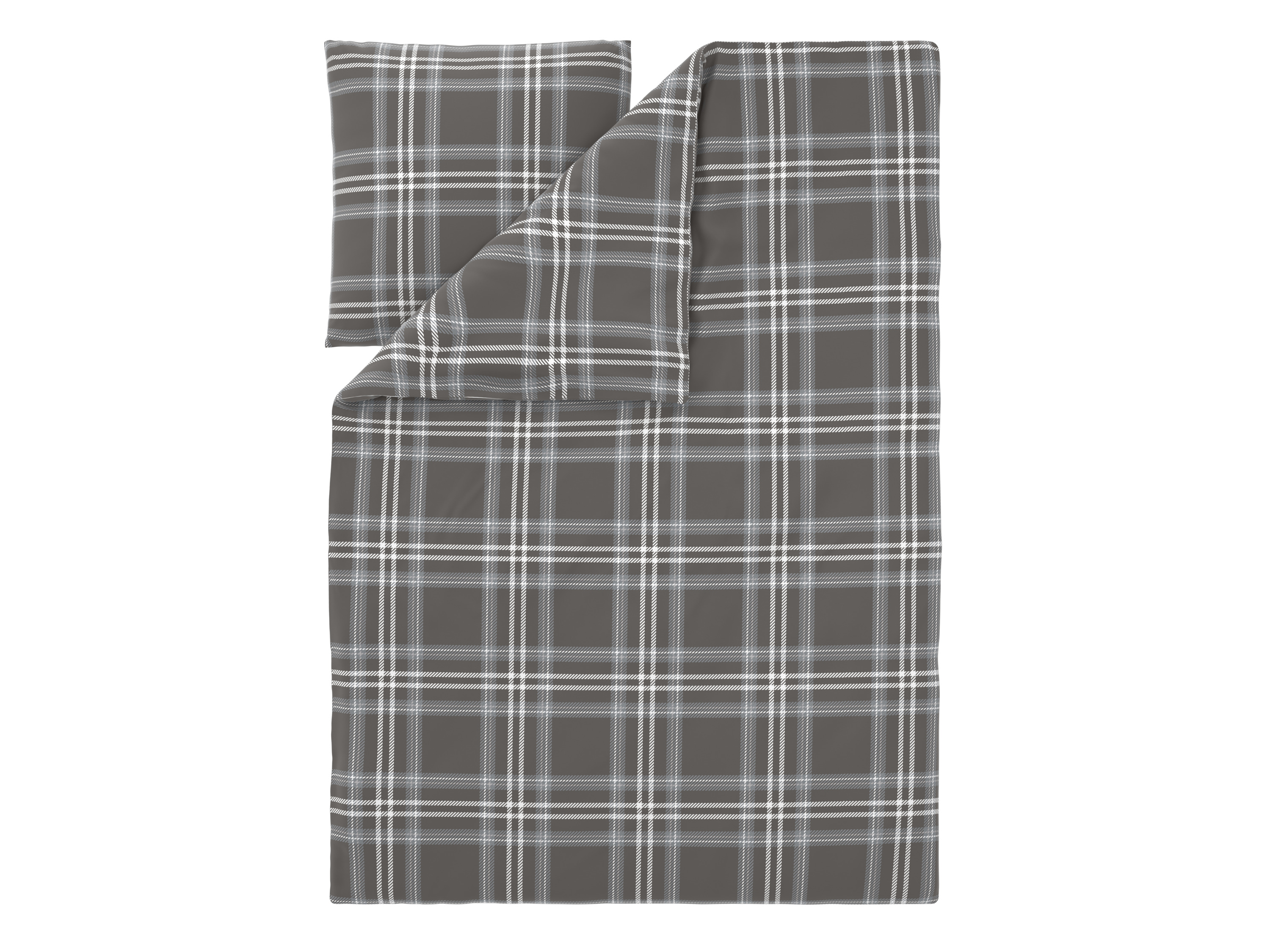 LIVARNO Dekbedovertrek 140 x 200 cm (Grijs) afbeelding