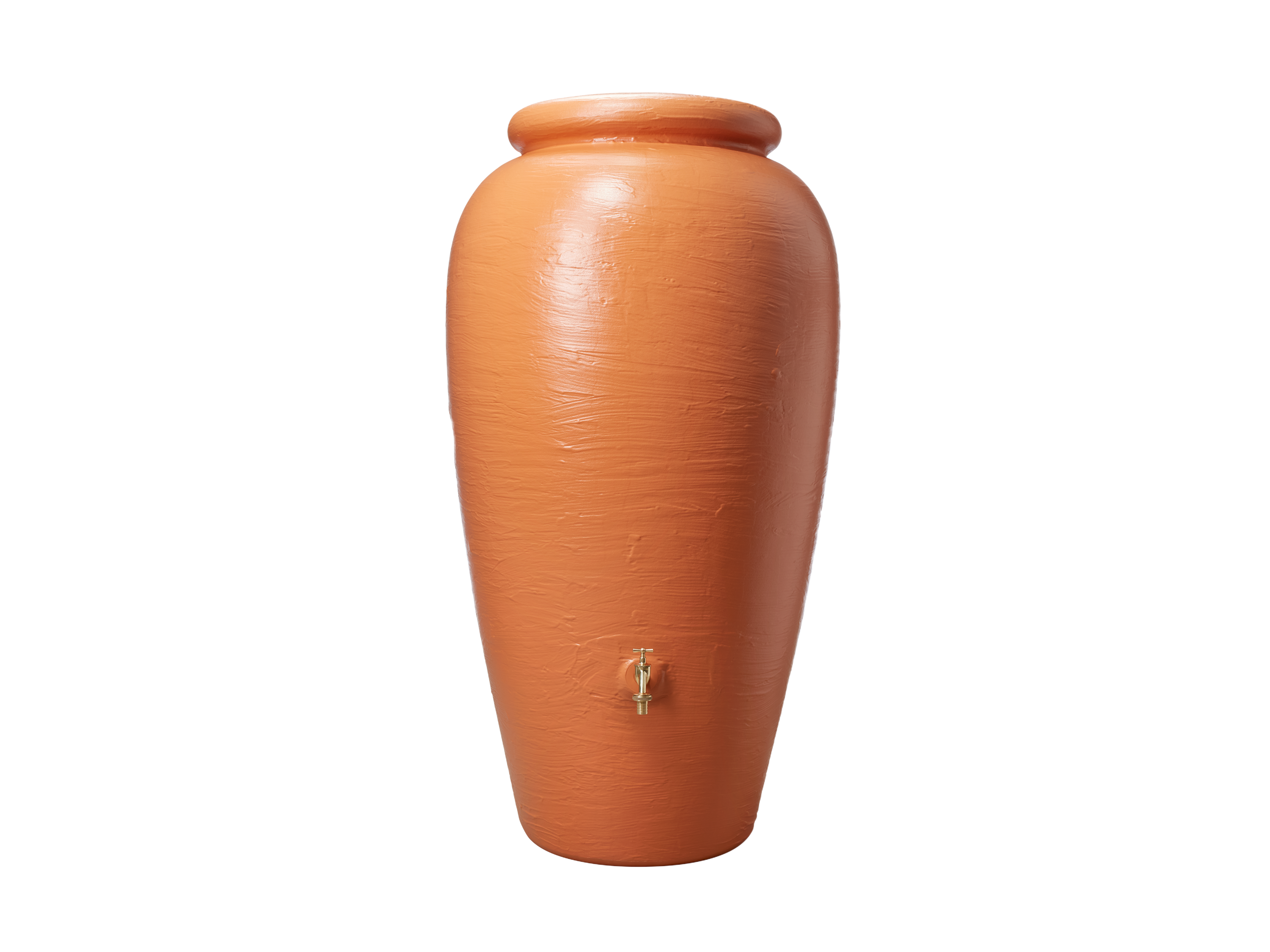 4rain Regentonte Amphora, met 330 of 500 liter volume, inclusief regenvanger. (terracotta (500 L))