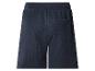 Marineblauwe wafelpyjamashorts met achterzak