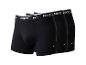 Drie zwarte herenboxershorts met witte taillebanden