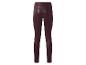 Bordeauxrode dameslegging met hoge taille, achteraanzicht