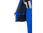 Blauwe ski-jas en broek met bretels