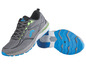 Grijze hardloopschoenen van Crivit met blauwe details.