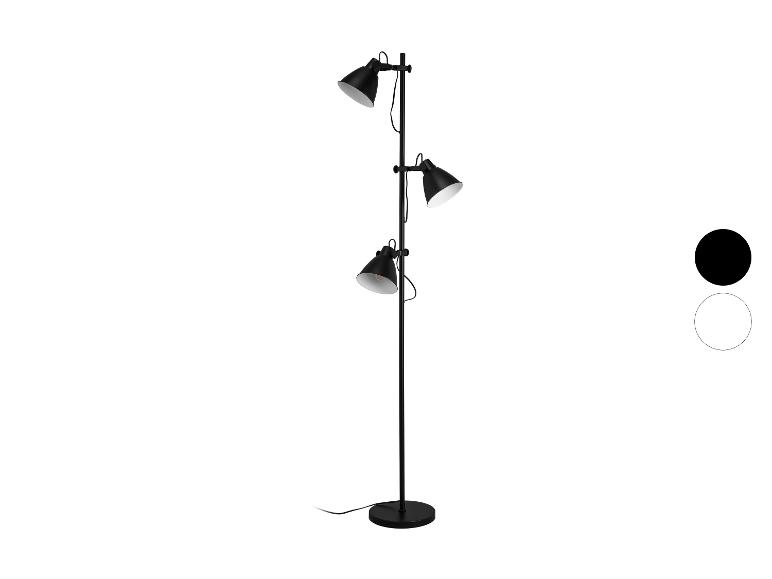 Zwarte vloerlamp met drie verstelbare spots