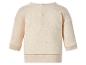 Beige baby sweater met lange mouwen en knoopsluiting aan de achterkant