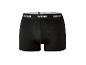 Zwarte boxershorts met een witte elastische tailleband waarop herhaaldelijk 'PARKSIDE' staat.