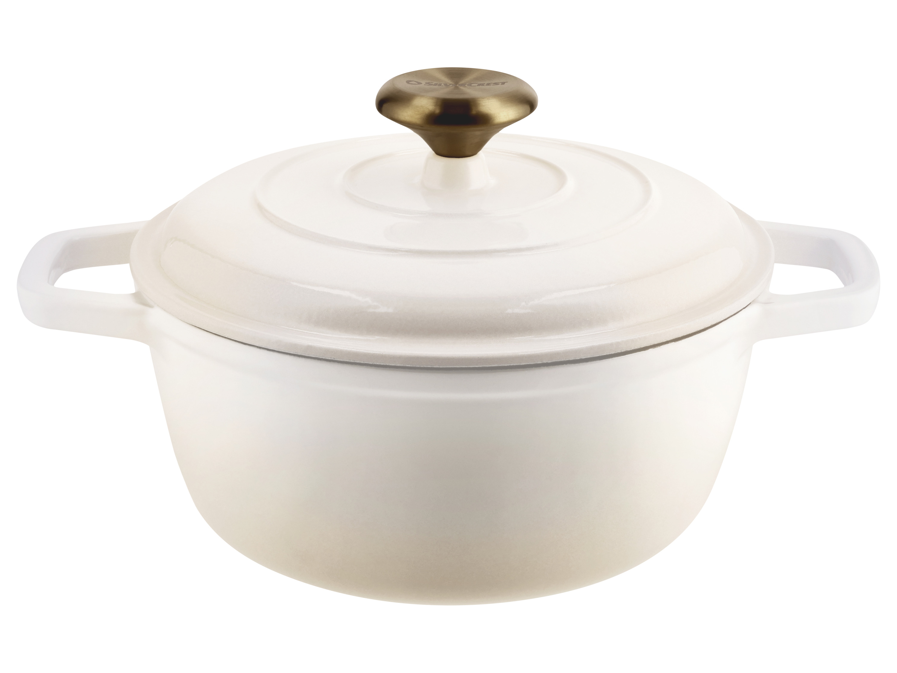SILVERCREST Gietijzeren pan, Ø21 cm (Beige)