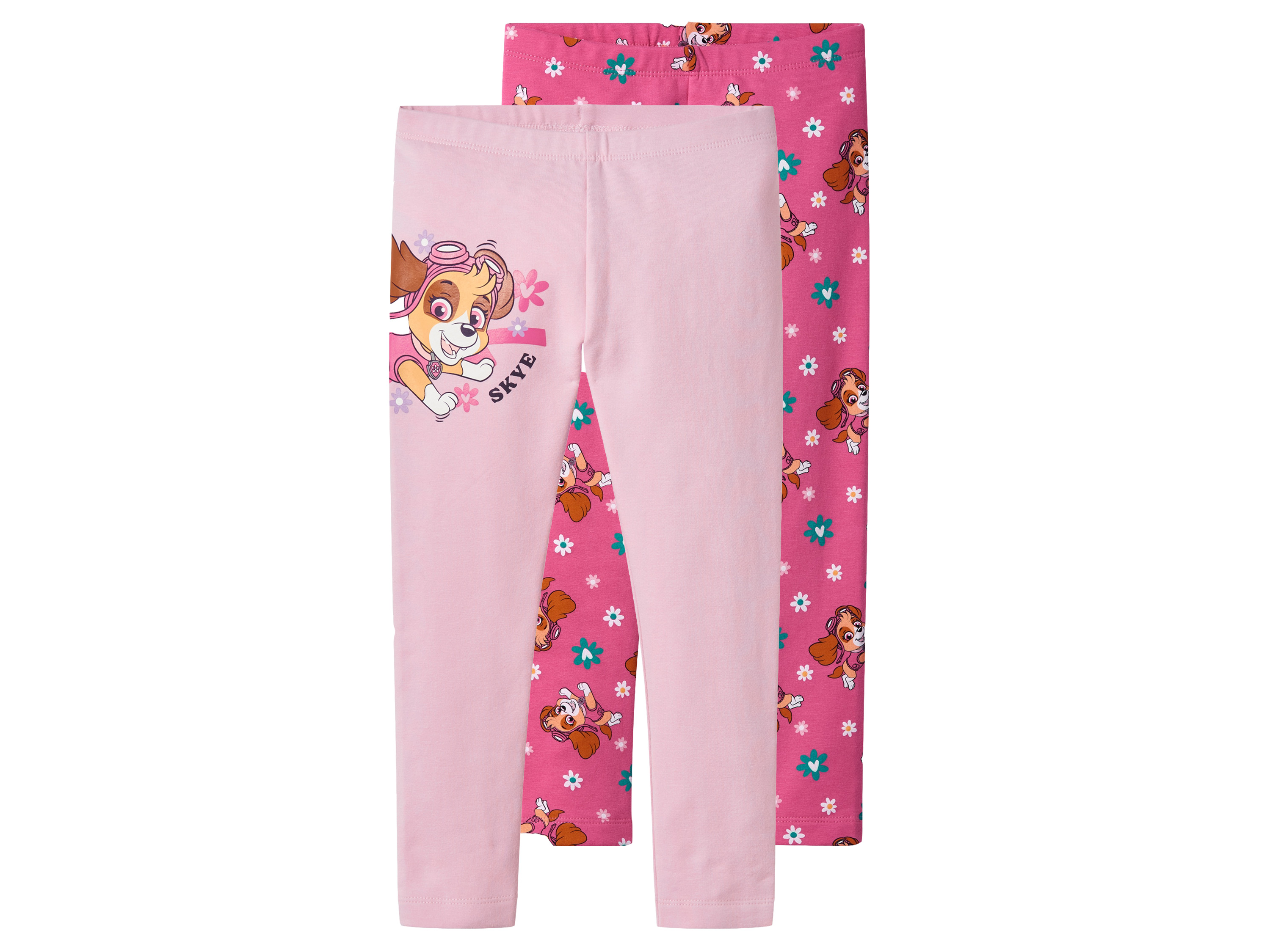 Set van 2 kinder thermoleggings (Roze, 110/116) afbeelding