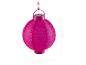 Roze solar papieren lantaarn van 20x20 cm.