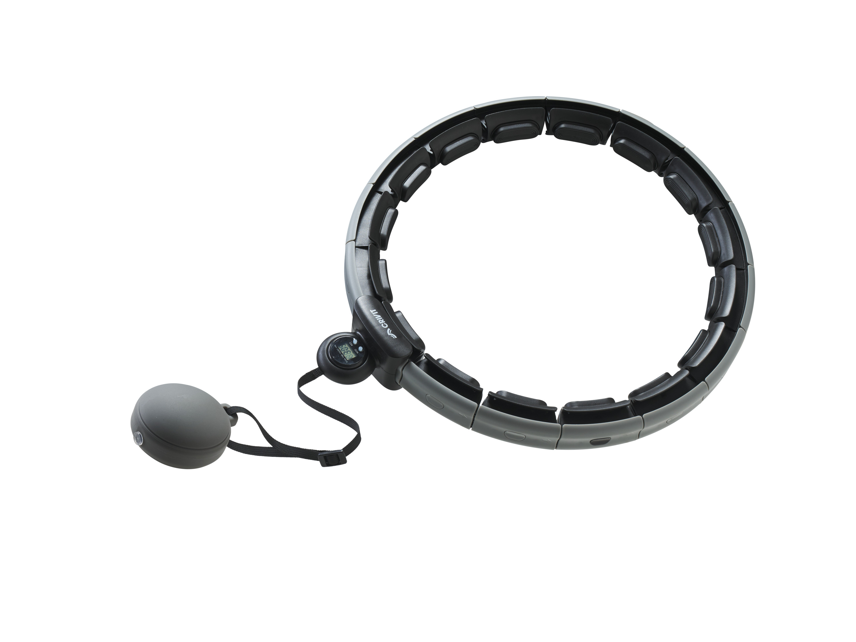 CRIVIT Fitness hoelahoep met balgewicht (Grijs)