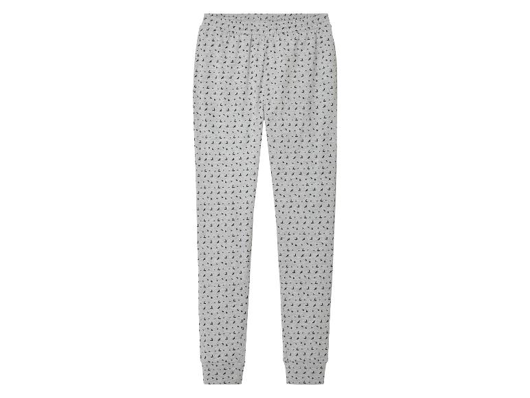 Grijze joggingbroek met zwarte vogels
