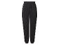 Zwarte joggingbroek met trekkoord in de taille en zakken met rits.