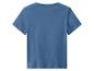 Effen blauw kinder T-shirt, achterkant