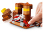 LEGO Minecraft set met TNT en een explosie-effect.