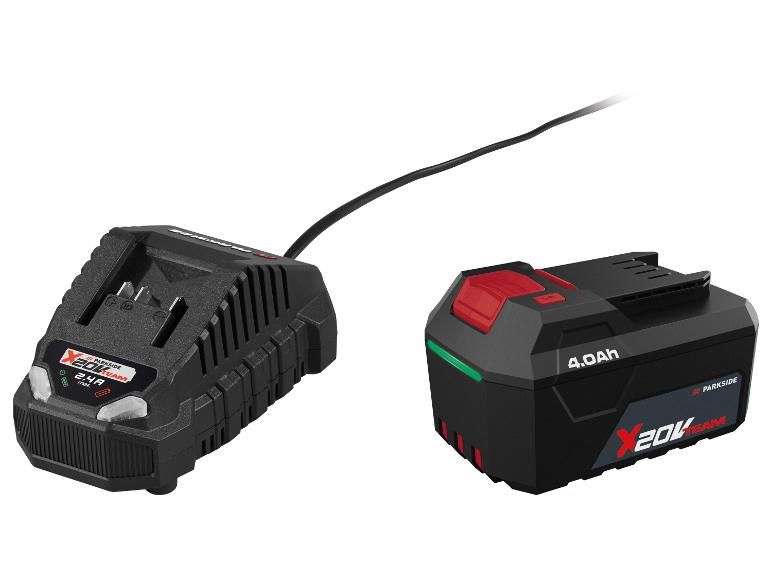 PARKSIDE X 20V Team 4.0Ah oplader en accu