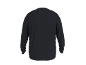 Donkergrijs heren T-shirt met lange mouwen, achterkant.