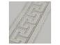 Witte en grijze decoratieve band met Grieks meanderpatroon
