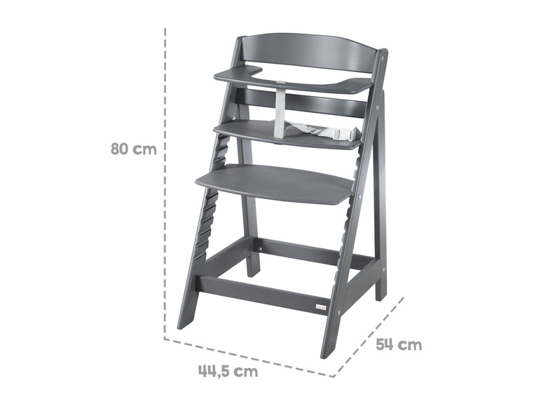Roba Sit Up III Meegroeiende Kinderstoel | Van Baby Tot Tiener | Houten Trapstoel Met Veiligheidsbeugel