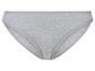 Een grijze slip voor vrouwen.