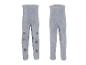 LUPILU® Baby gebreide panty in grijs met antislip stippen, voor- en achterkant.