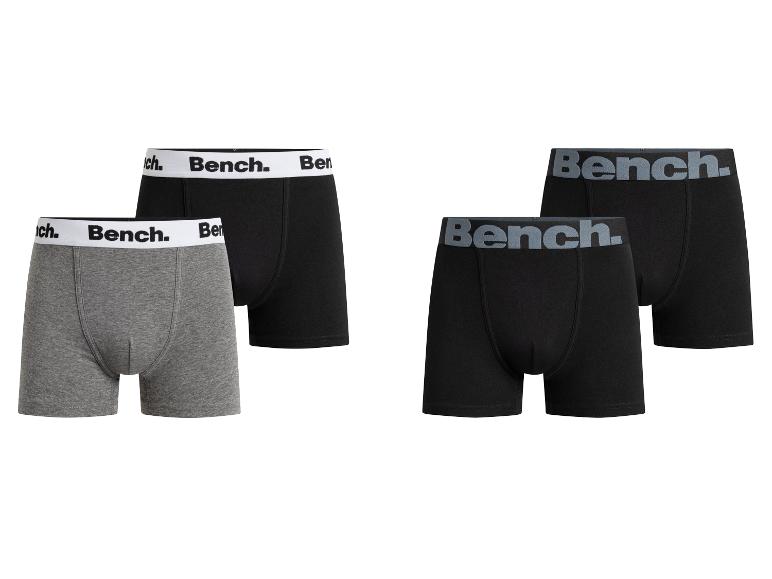 Bench zwarte en grijze boxers met logo op de tailleband.