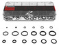 Een set Parkside O-ringen in een transparante opbergdoos.