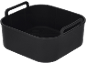 Zwarte siliconen vorm voor airfryer
