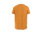 Oranje basic T-shirt met korte mouwen, achterkant.