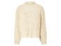 Beige kabelbreitrtrui.