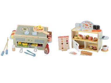 lupilu® Houten speelgoed 2-in-1 BBQ of bakkerij & café