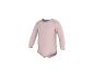 Roze baby romper met lange mouwen