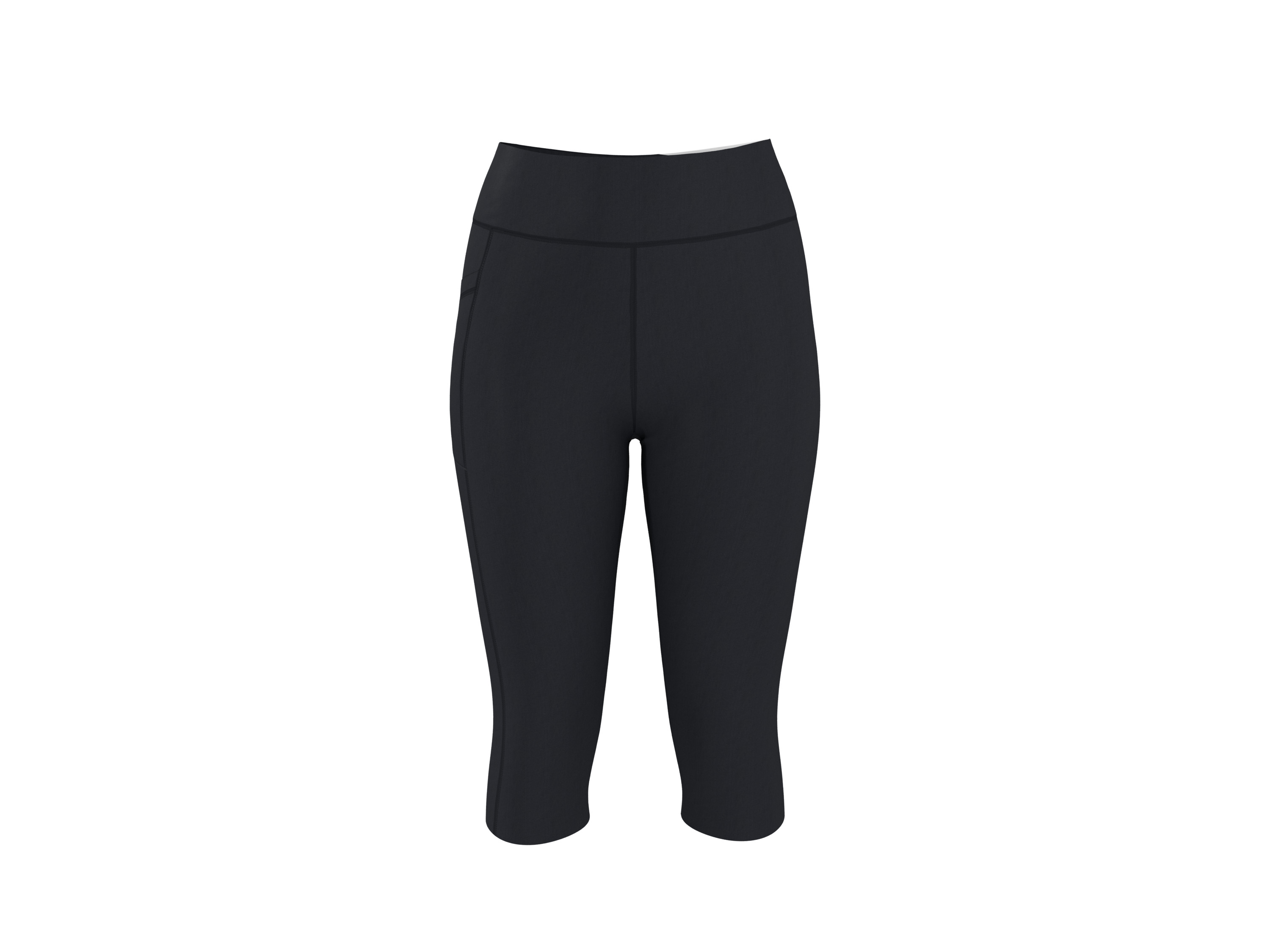 CRIVIT Dames functionele capribroek (Zwart, S (36/38))