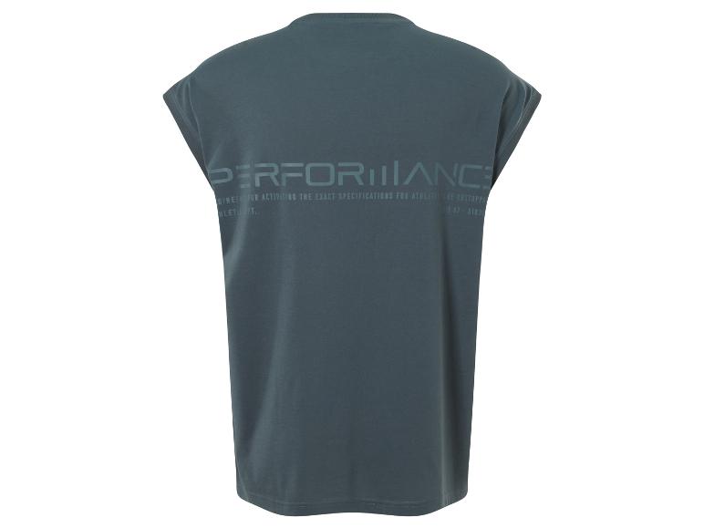 Groen T-shirt met korte mouwen met de tekst 'Performance'