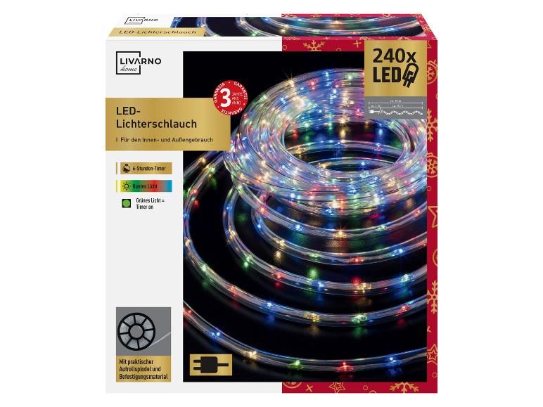 Livarno Home veelkleurige LED-lichtslang met 240 LED's, 6-uurs timer en accessoires.