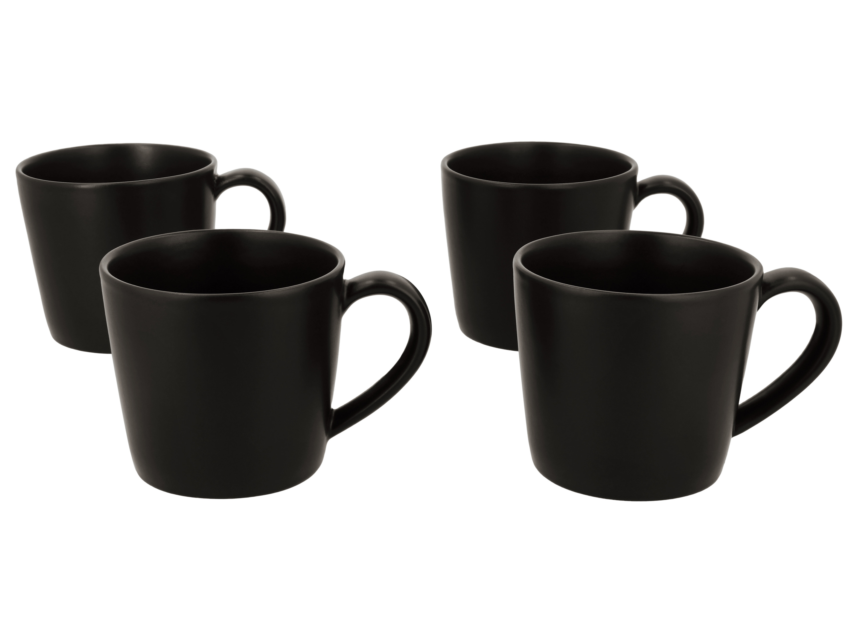 SILVERCREST Mokken, 4 stuks, 370 ml (Zwart)