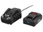 Zwarte acculader met snoer en 4,5 A accu met X 20V Team-logo