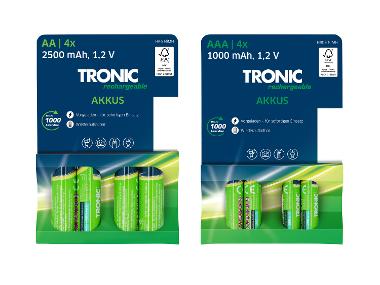 TRONIC® 4 oplaadbare batterijen