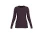 Donkerpaars dames T-shirt met lange mouwen