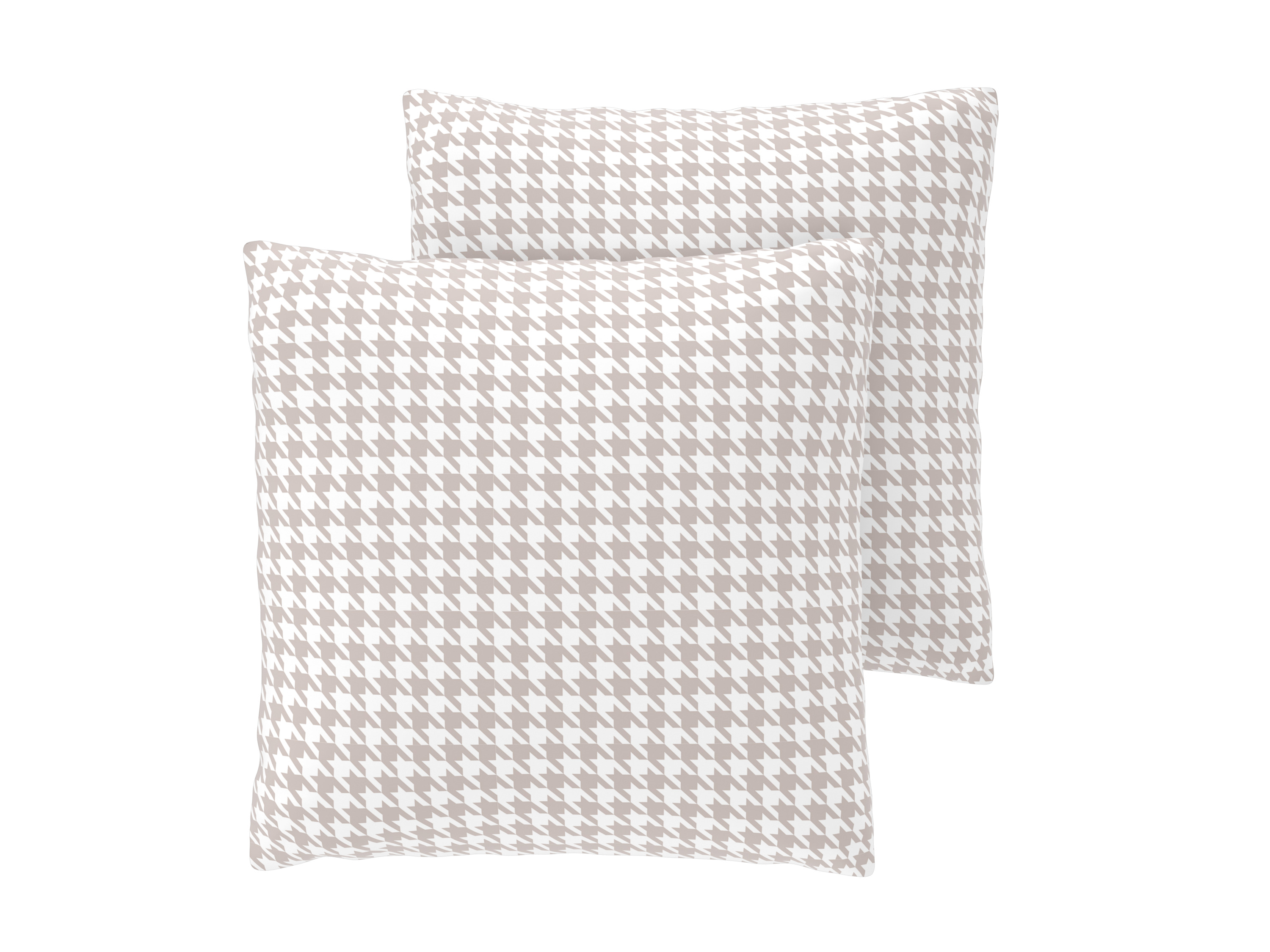 LIVARNO Set van 2 kussenslopen 50 x 60 cm (Beige)