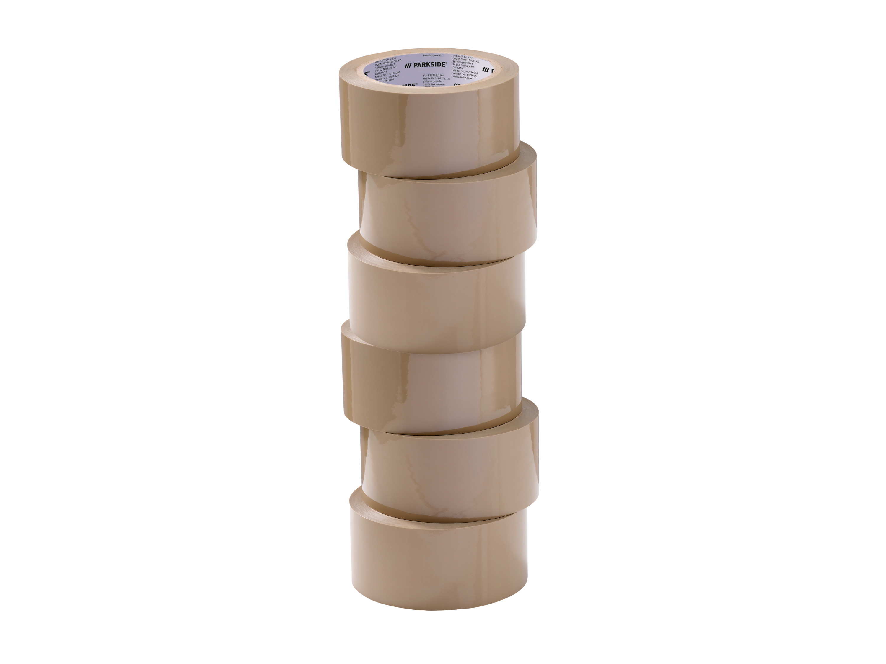PARKSIDE Set van 6 rollen tape (Bruin)
