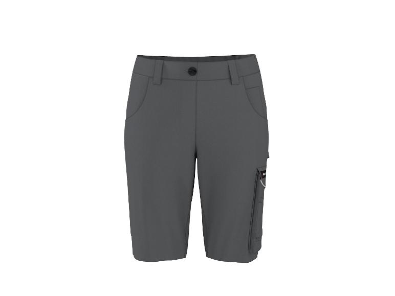 Grijze werkshorts met cargozakken