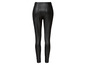 Zwarte leren leggings voor dames.