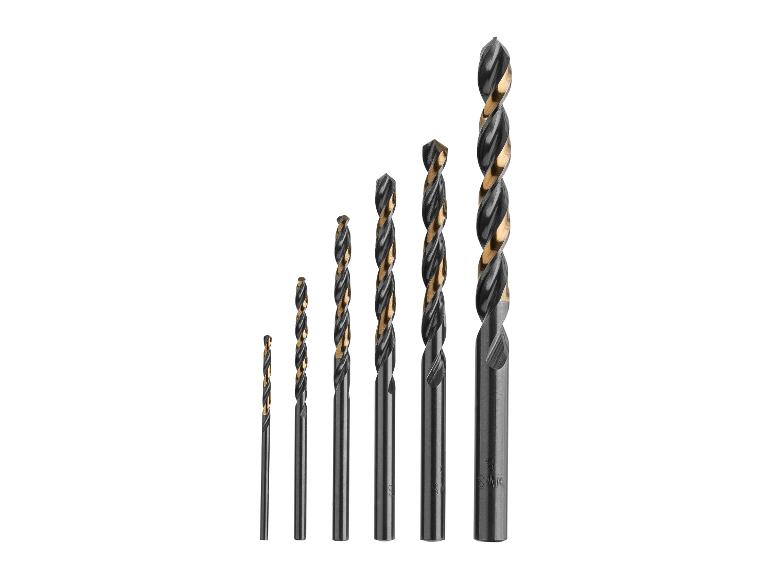 Set metalen boorbits in verschillende maten.