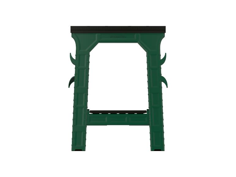 Groene Parkside werkbank.