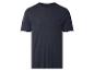 Donkerblauw T-shirt voor heren met korte mouwen en zak