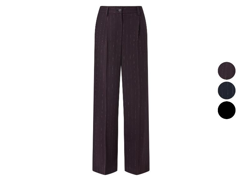 Pinstripe wijde broek in drie kleuren: bruin, donkerblauw en zwart