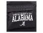 Zwarte rugzak met witte tekst 'University of Alabama'.