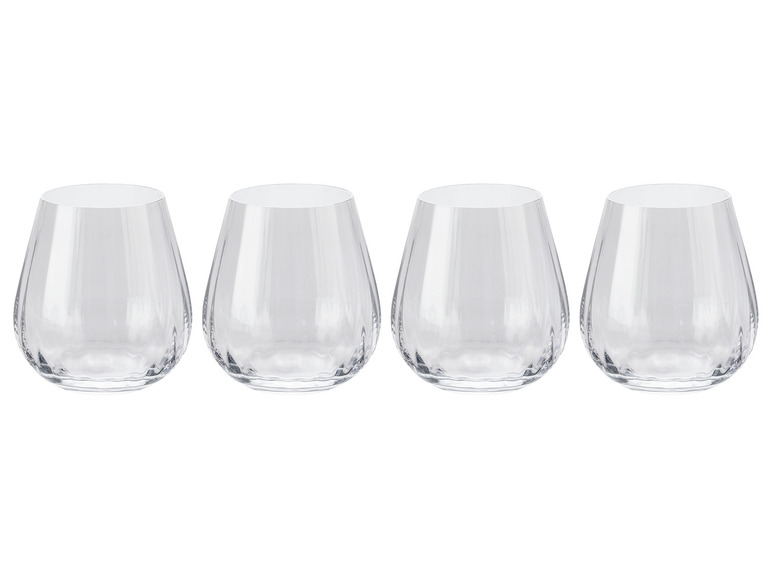 Vier glazen in een modern design.