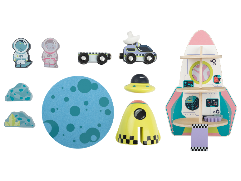 Little Dutch speelgoedset met ruimtethema.