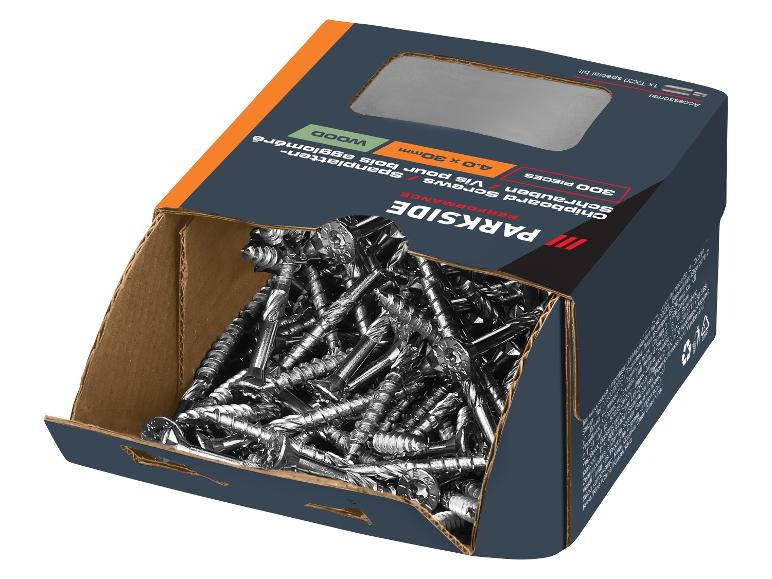 Doos spaanplaatschroeven 4,0 x 30 mm, 300 stuks, met TX20 bit.